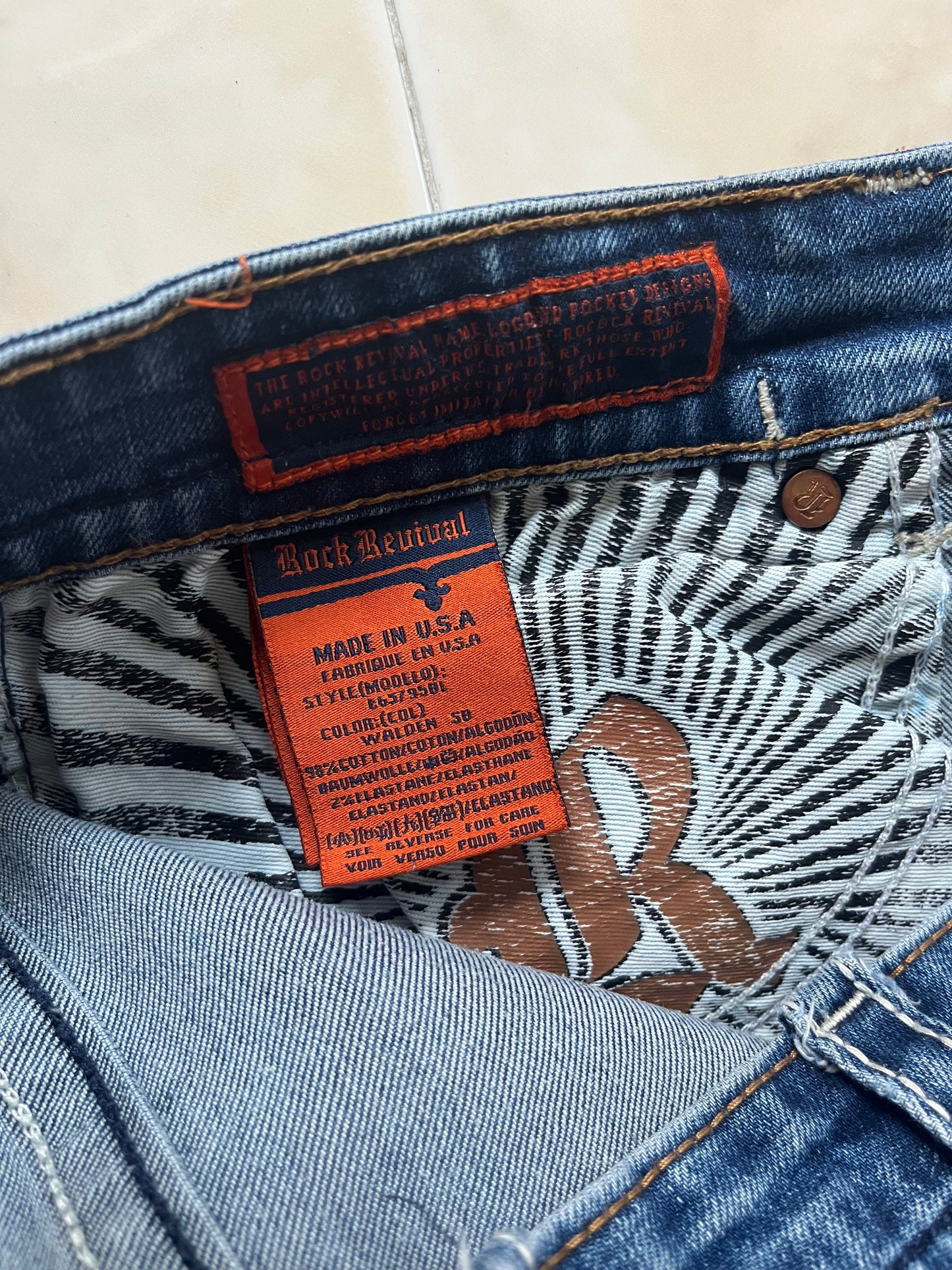 Jeans Rock Revival Y2K Vintage 00's (36)
