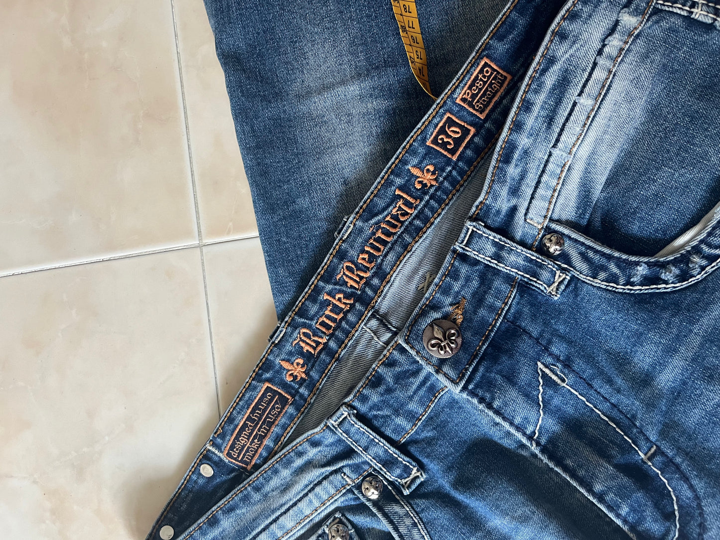 Jeans Rock Revival Y2K Vintage 00's (36)