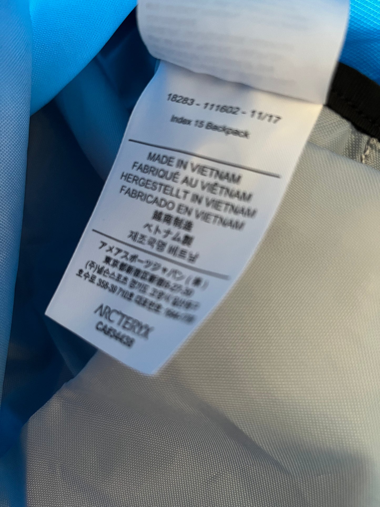 Zaino Arc'Teryx Index 15