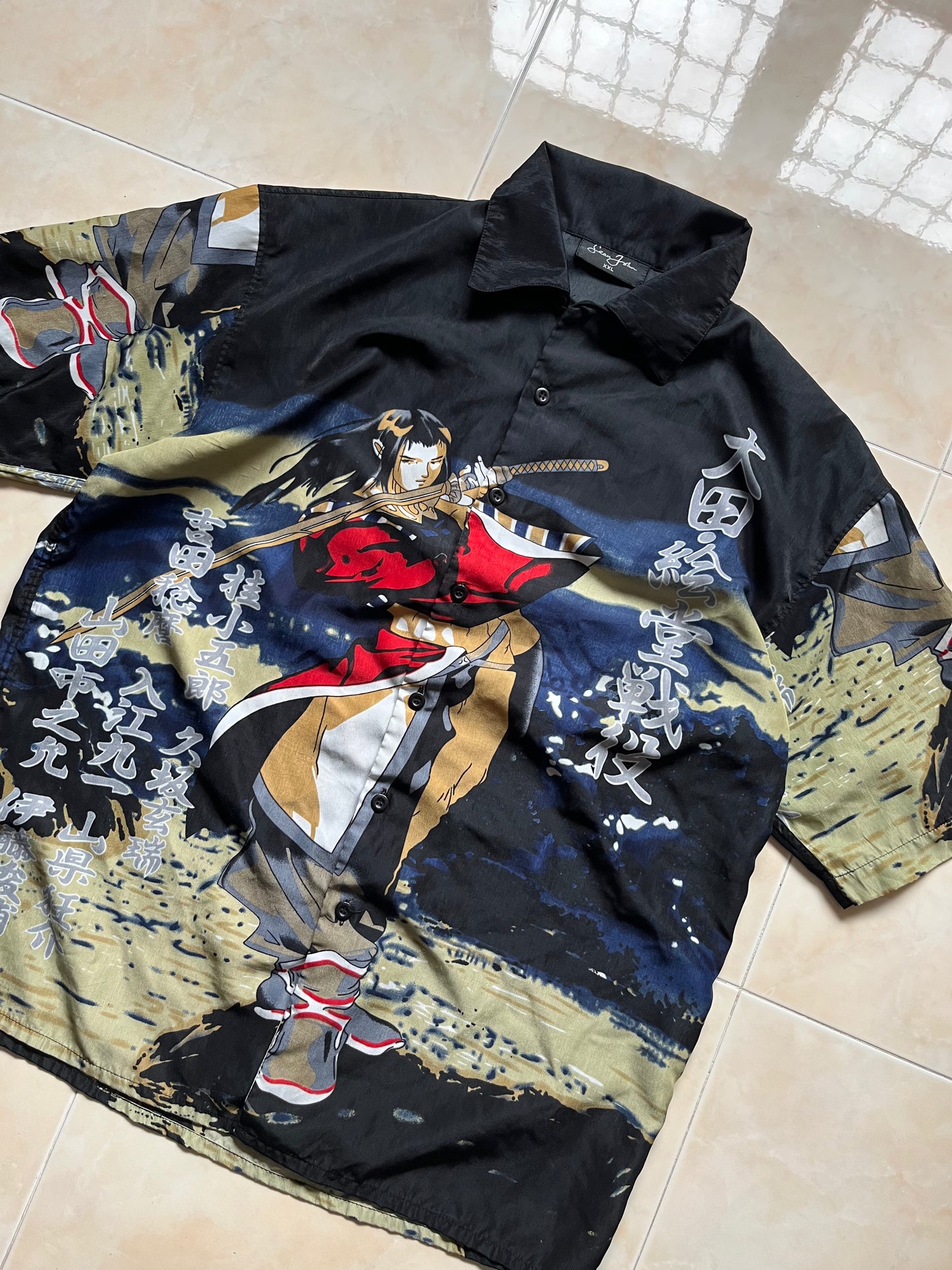 Camicia Sean John Full Print Vintage 00's (XXL)
