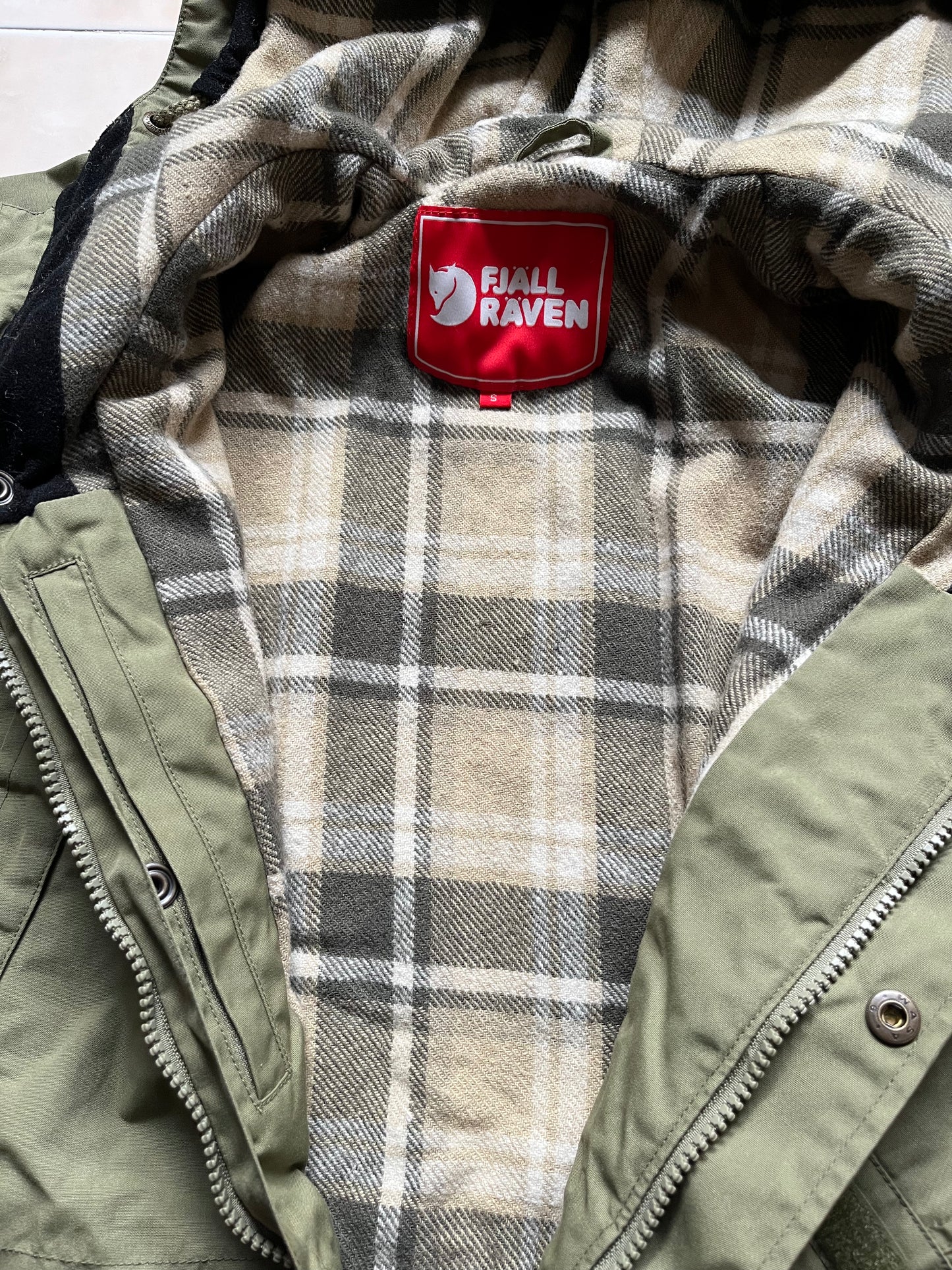 Giubbotto con cappuccio Fjallraven Vintage 90's (S)