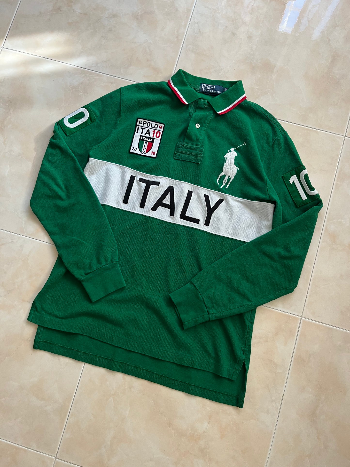 Polo a maniche lunghe Polo Ralph Lauren Vintage 90's (M)