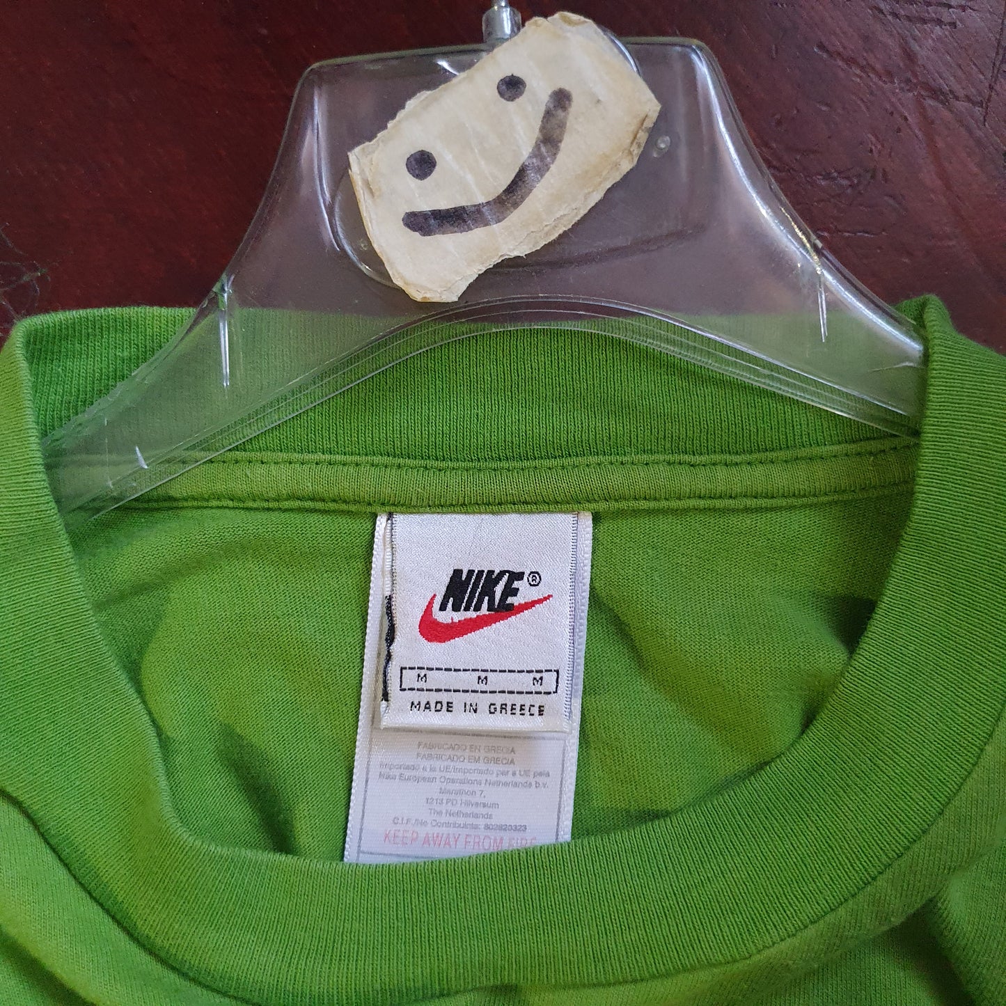 T Shirt Nike Green Vintage 90's (M)