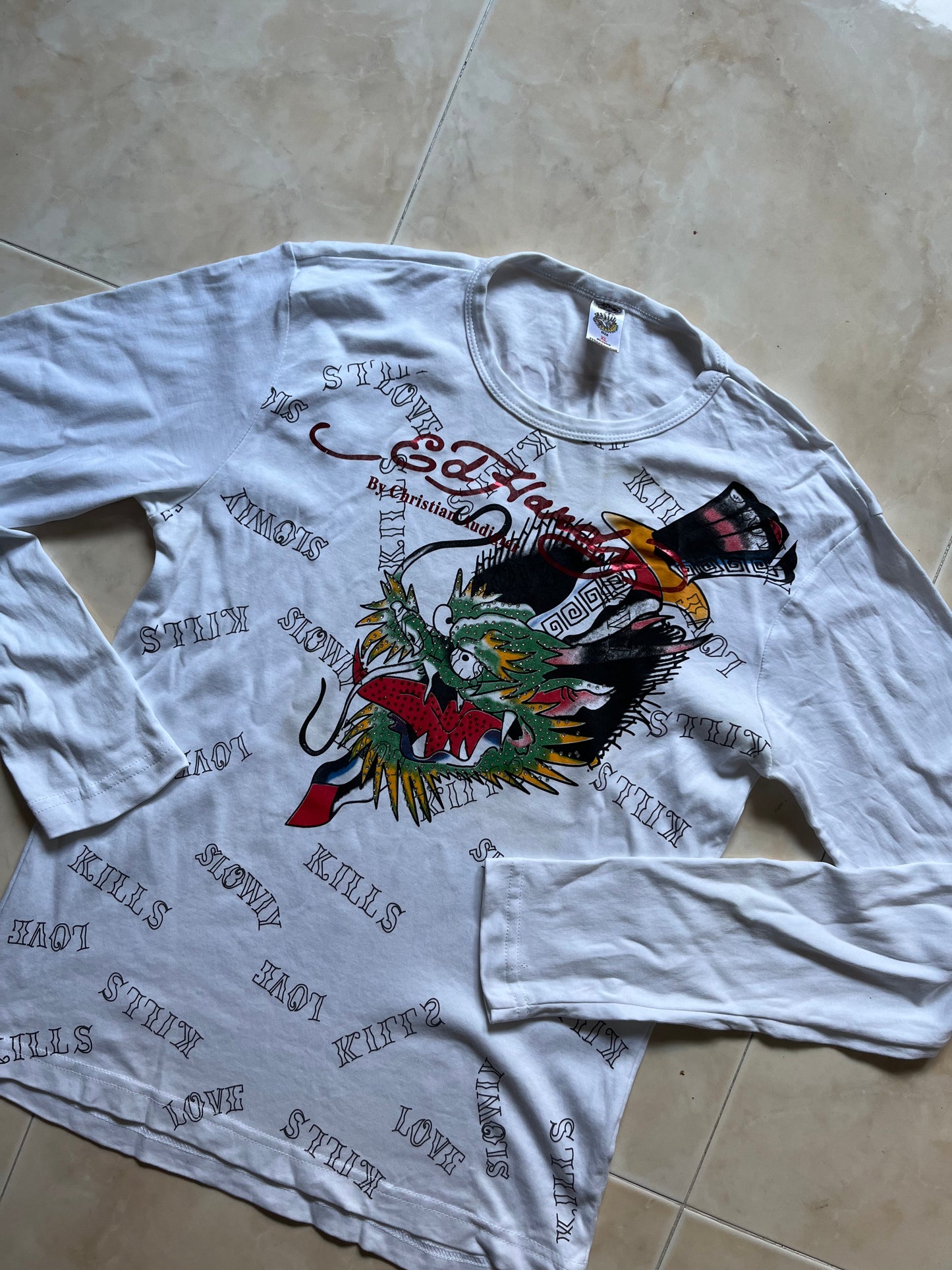 T Shirt Ed Hardy by Christian Audigier (XL)