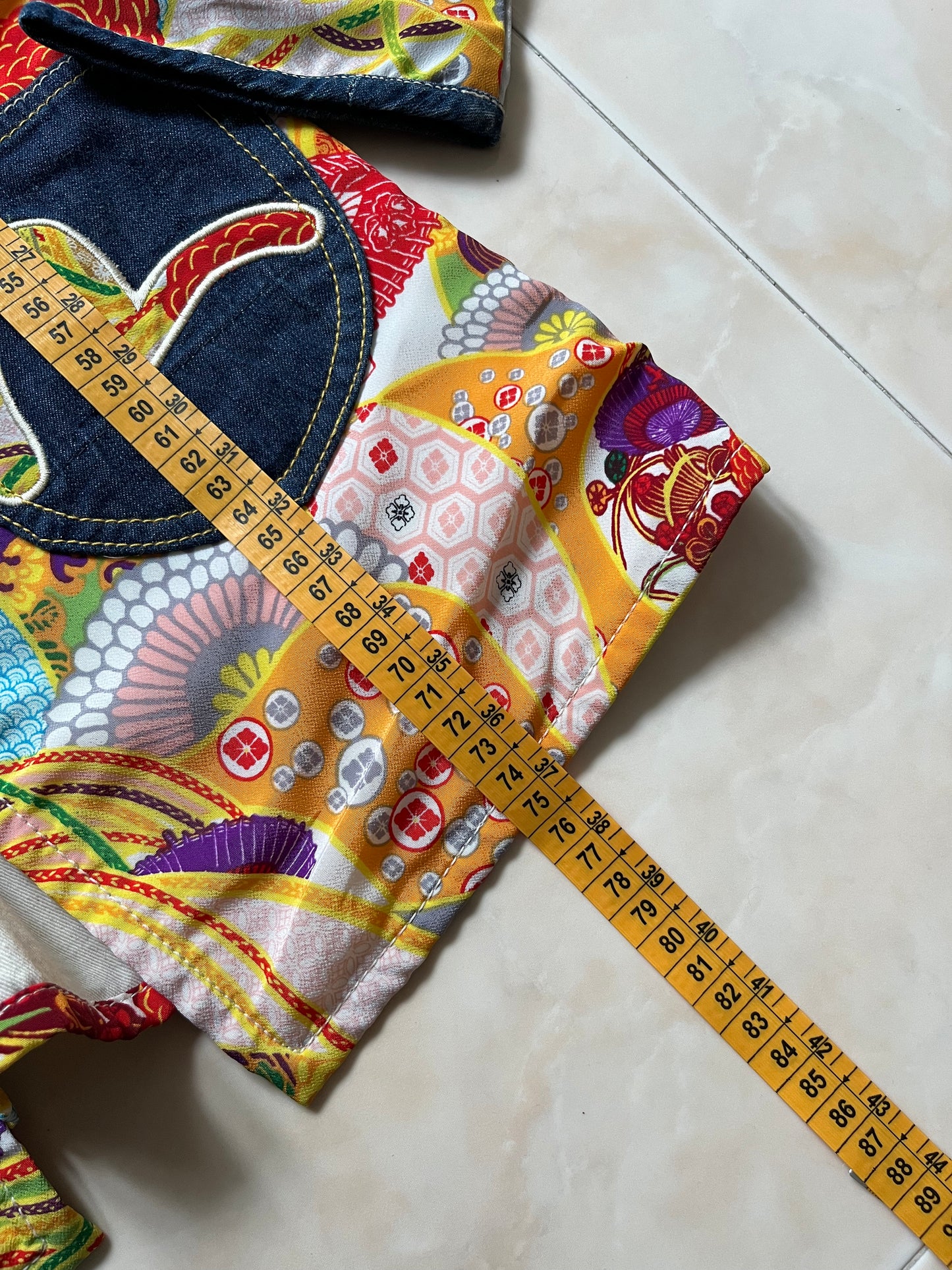 Blusa jeans Evisu (M)