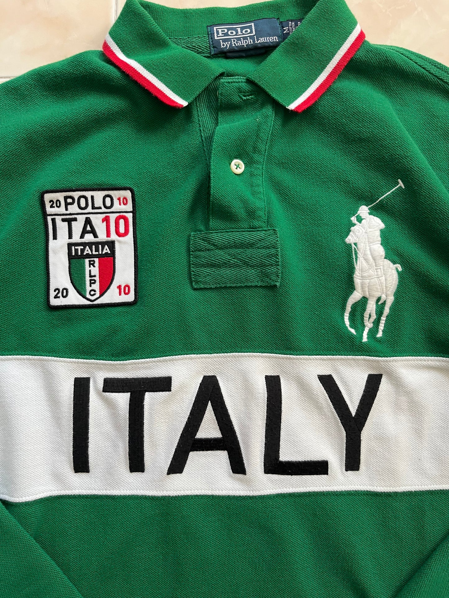Polo a maniche lunghe Polo Ralph Lauren Vintage 90's (M)