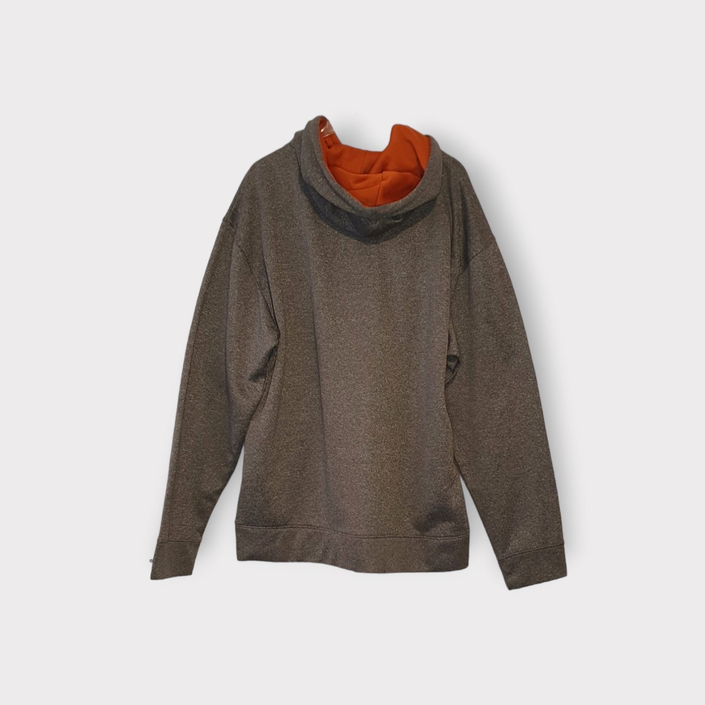 Felpa Con Cappuccio Hoodie Texas College Majestic Grey Taglia L