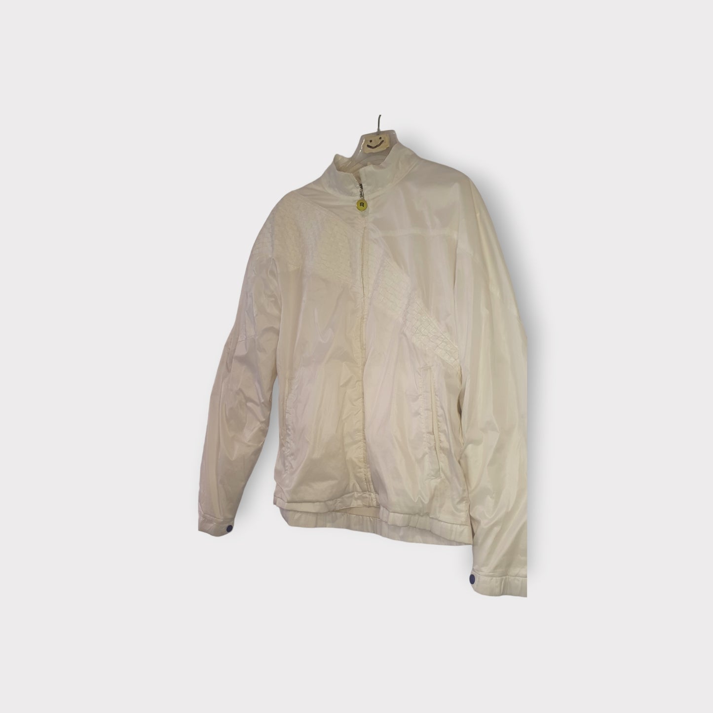 Windbreaker Reebook White Woman Ricamato Taglia L