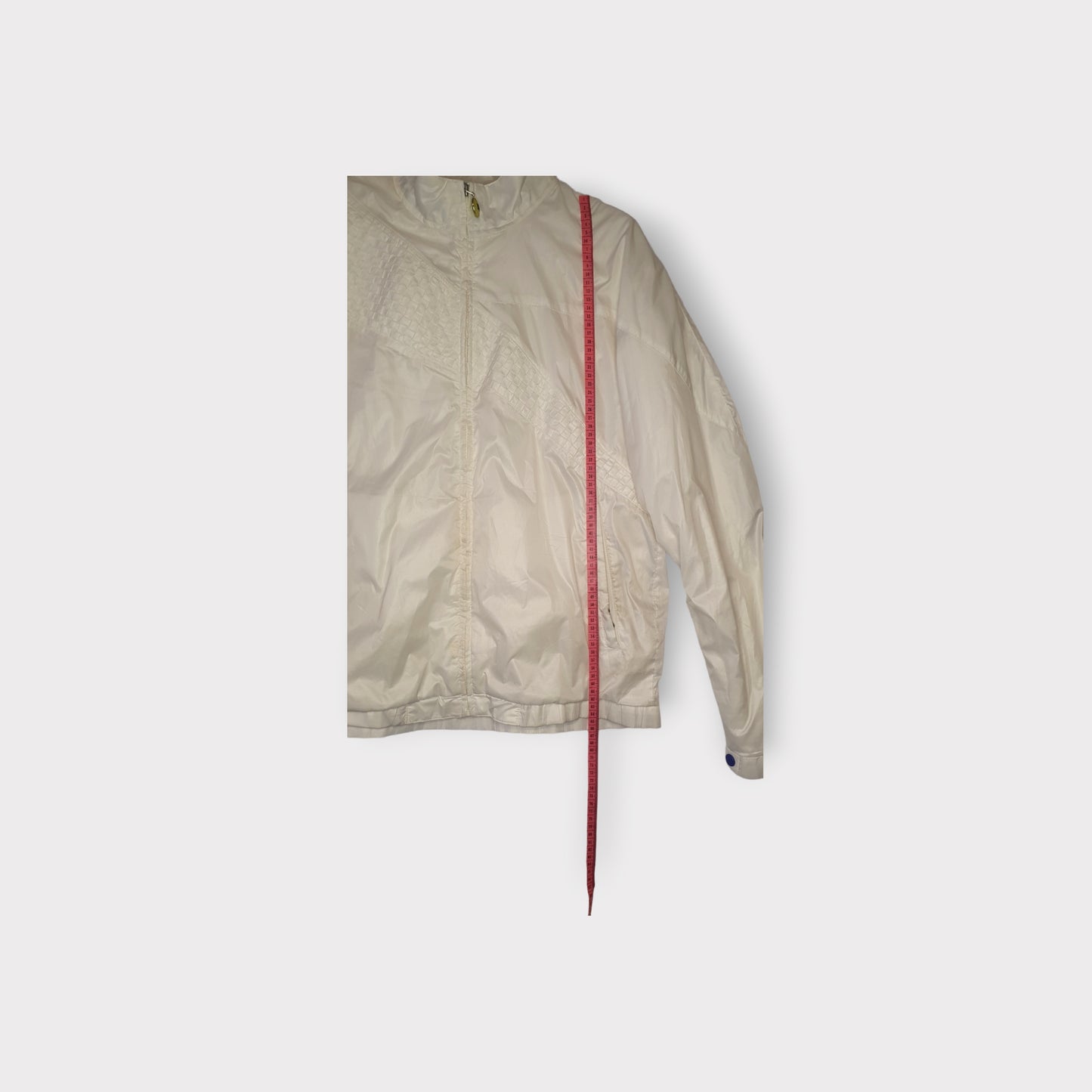 Windbreaker Reebook White Woman Ricamato Taglia L