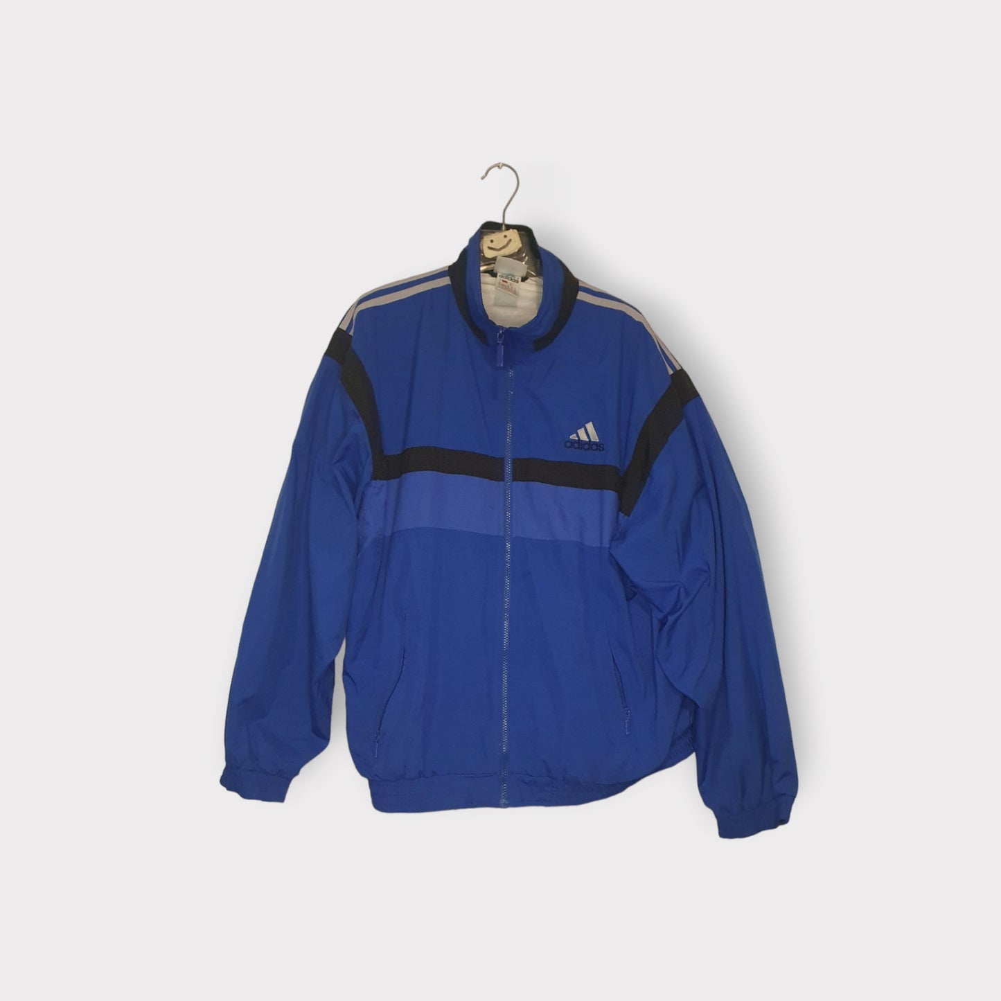 Windbreaker Adidas Spell Out Logo Vintage 90's (L)