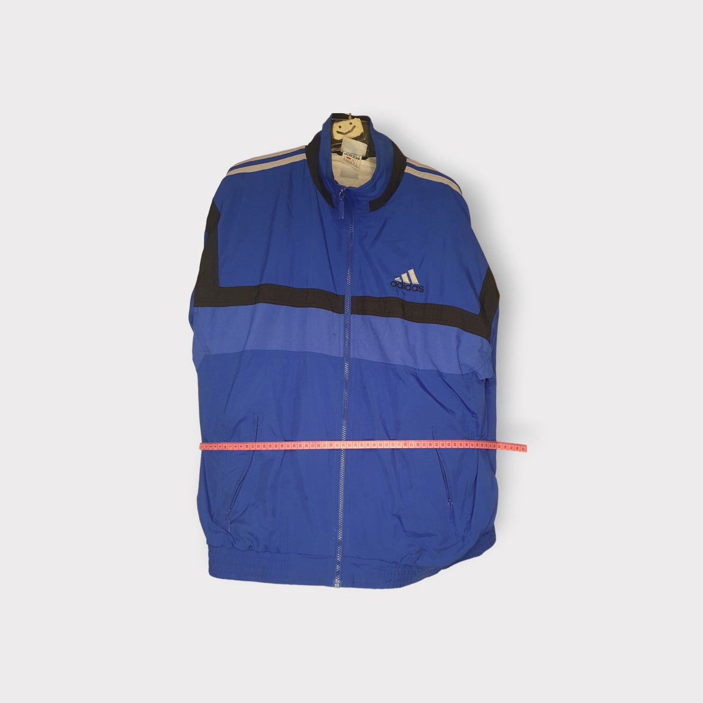 Windbreaker Adidas Spell Out Logo Vintage 90's (L)