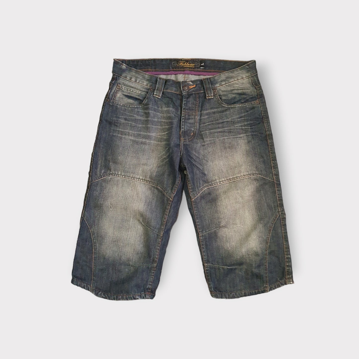 Pantaloncini Jeans Jorts Fishbone Vintage 00's (L)