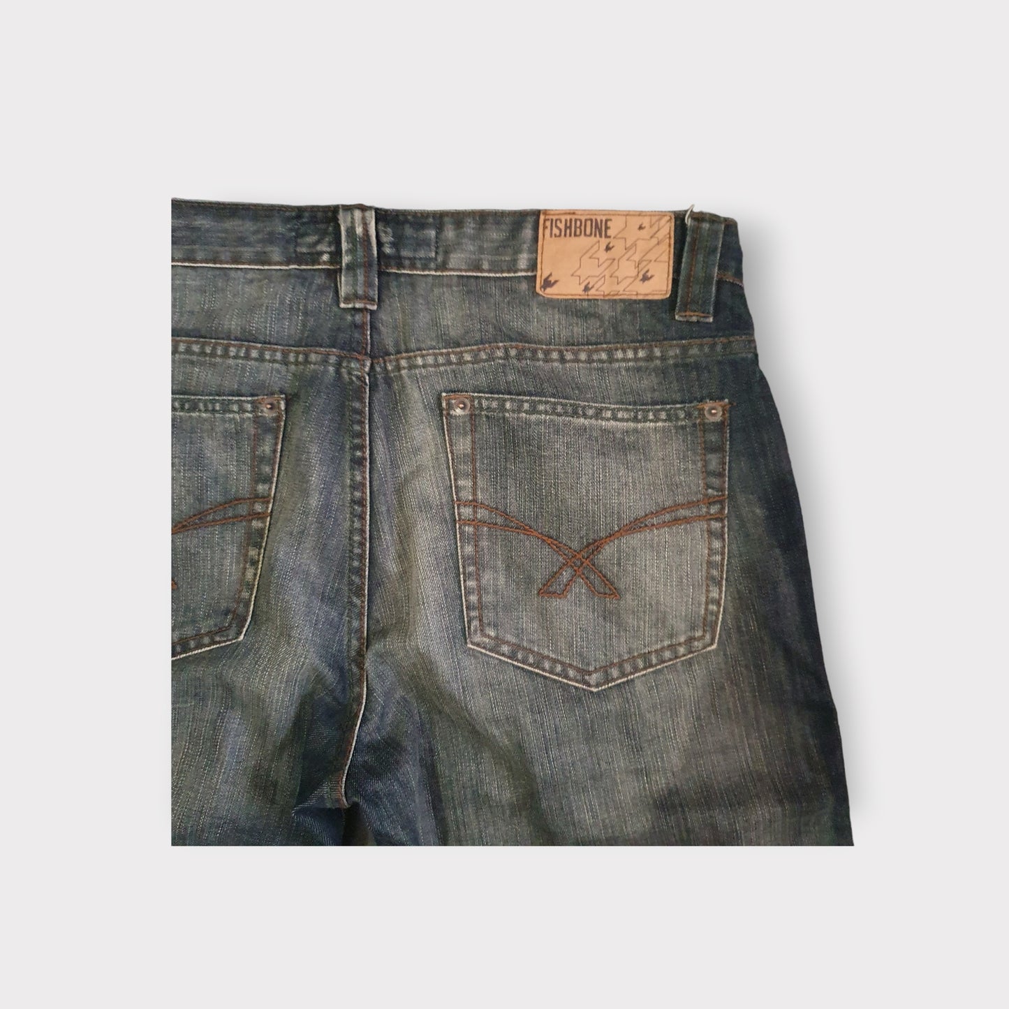 Pantaloncini Jeans Jorts Fishbone Vintage 00's (L)