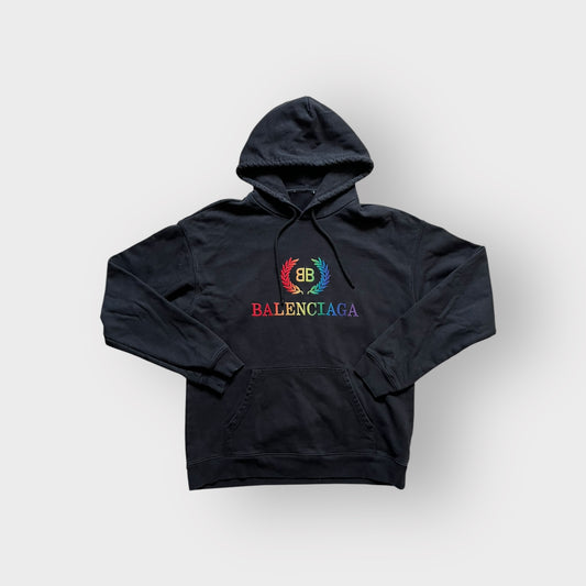 Felpa hoodie Balenciaga Rainbow Logo 2019 (L)