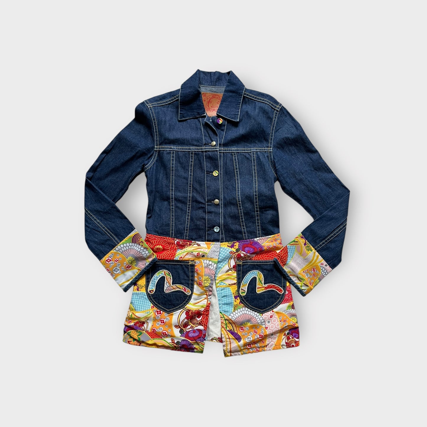 Blusa jeans Evisu (M)